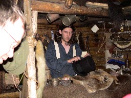 The trapper cabin tour at Clear Creek